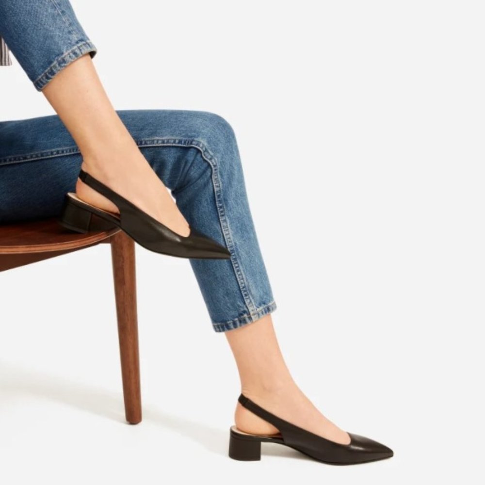 Everlane Editor Slingback heel Size 7.5